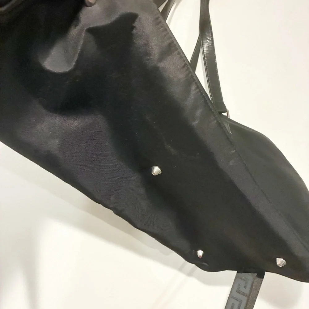 Versace Parfums Duffle Bag Black Greca Design‎ Overnight Weekender Travel Bag